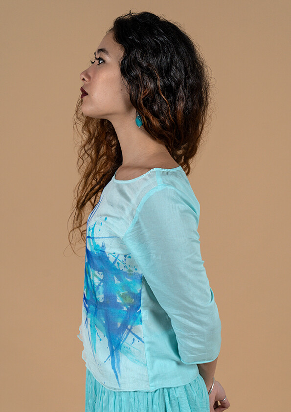 ASTER HAND PAINTED TOP