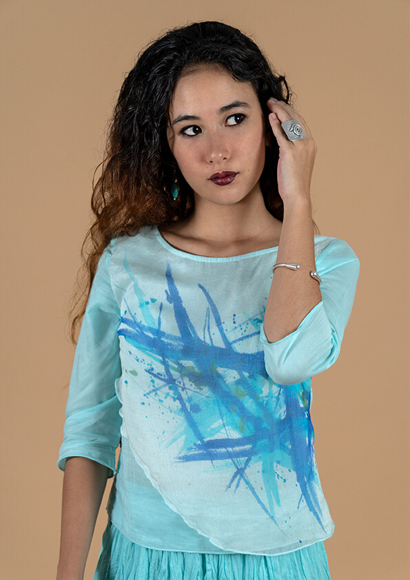 ASTER HAND PAINTED TOP