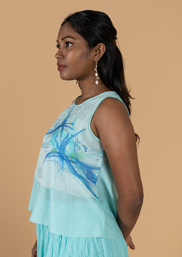 IVY TOP HAND PAINTED