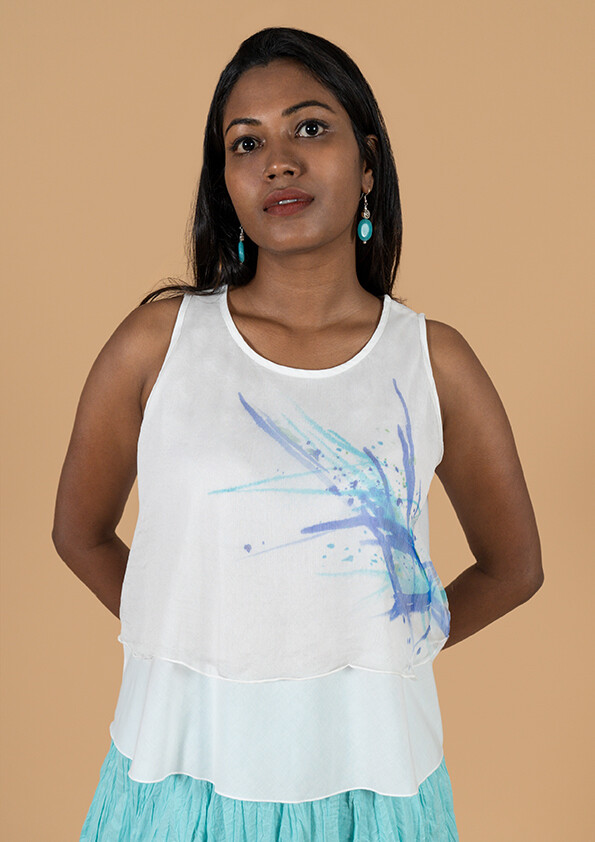 IVY TOP HAND PAINTED