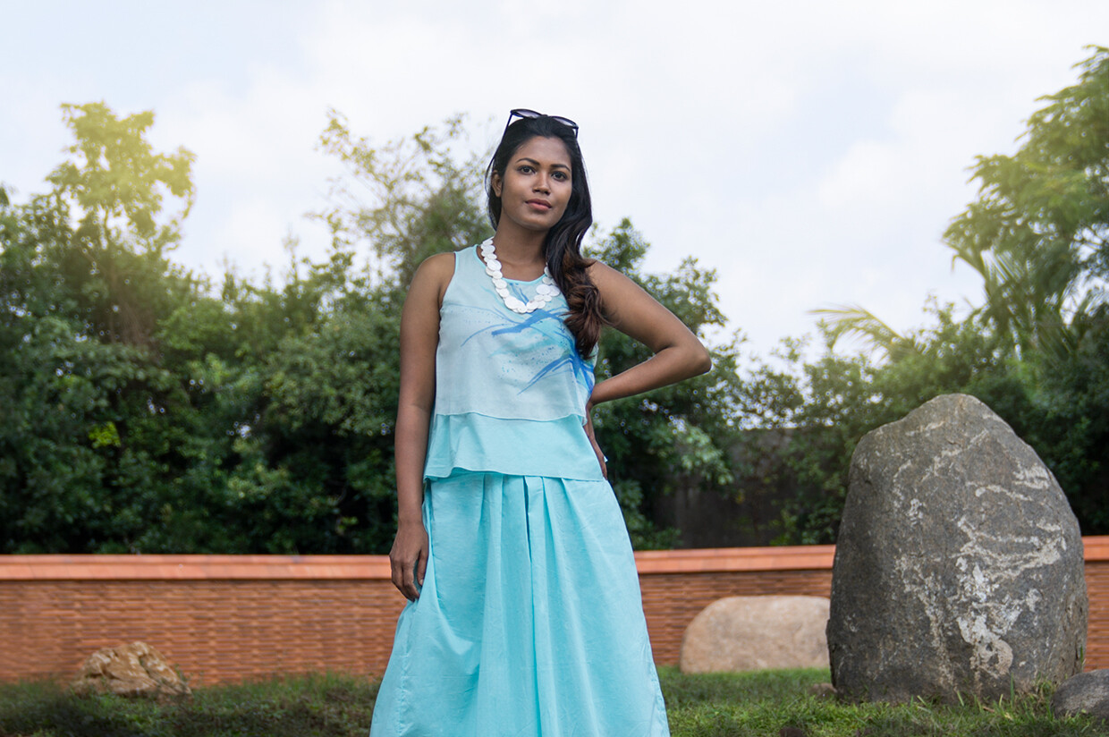 IVY TOP HAND PAINTED