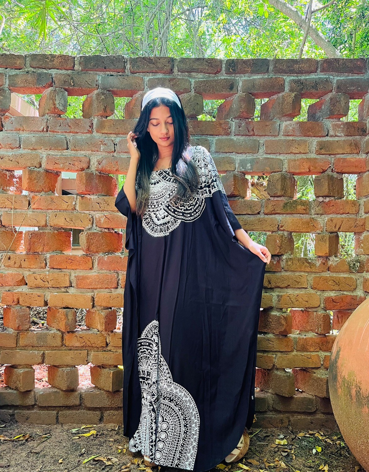 MANDALA KAFTAN BLACK