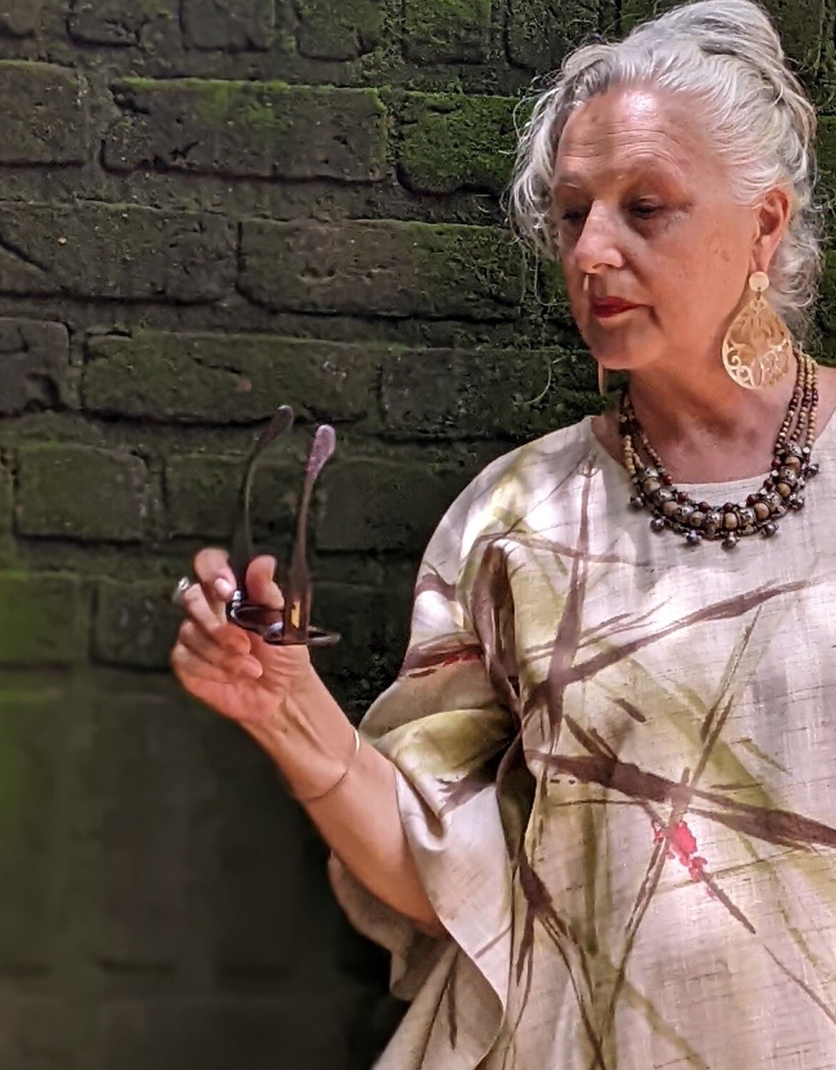 ABSTRACT KAFTAN NATURAL