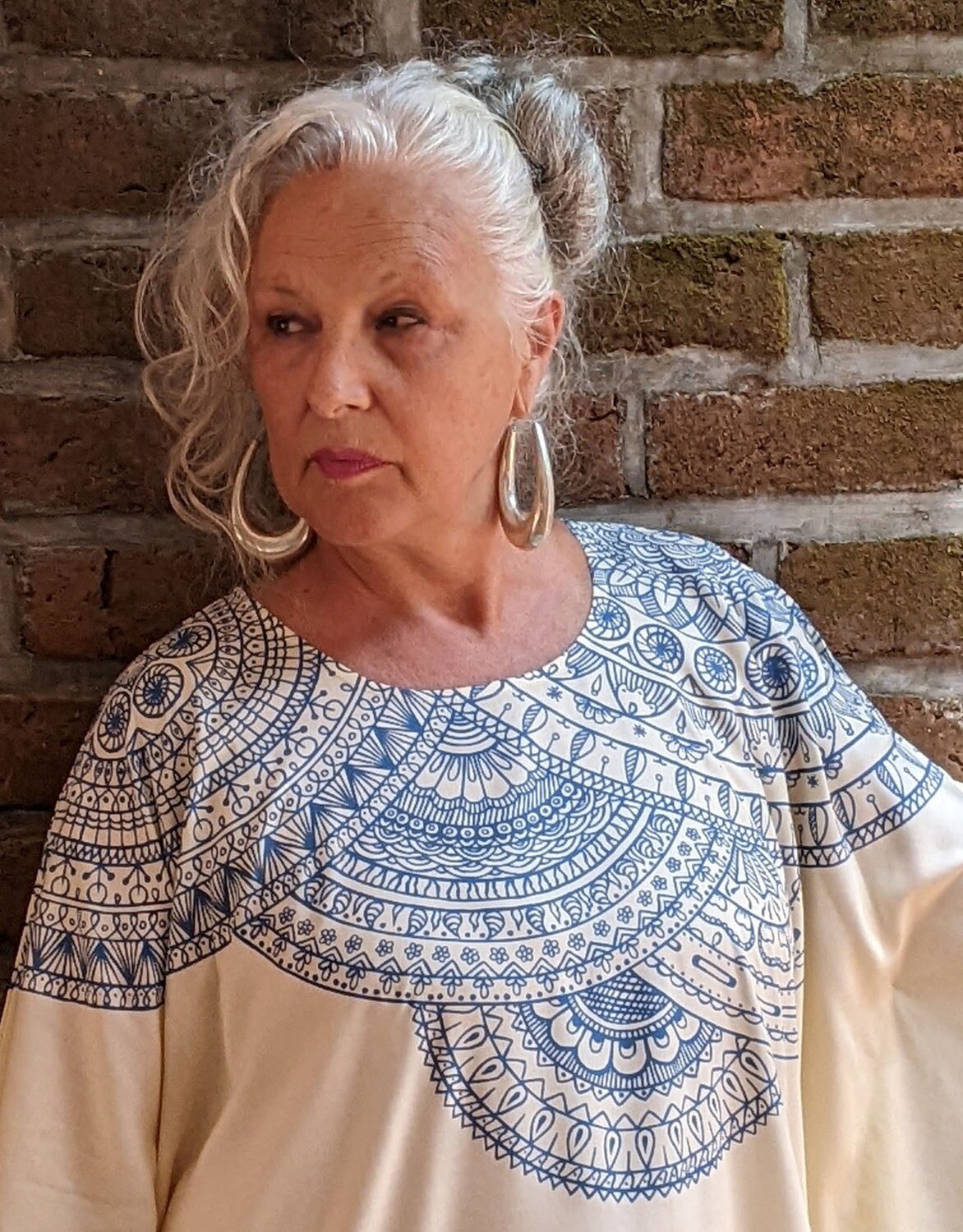 MANDALA KAFTAN OFF WHITE