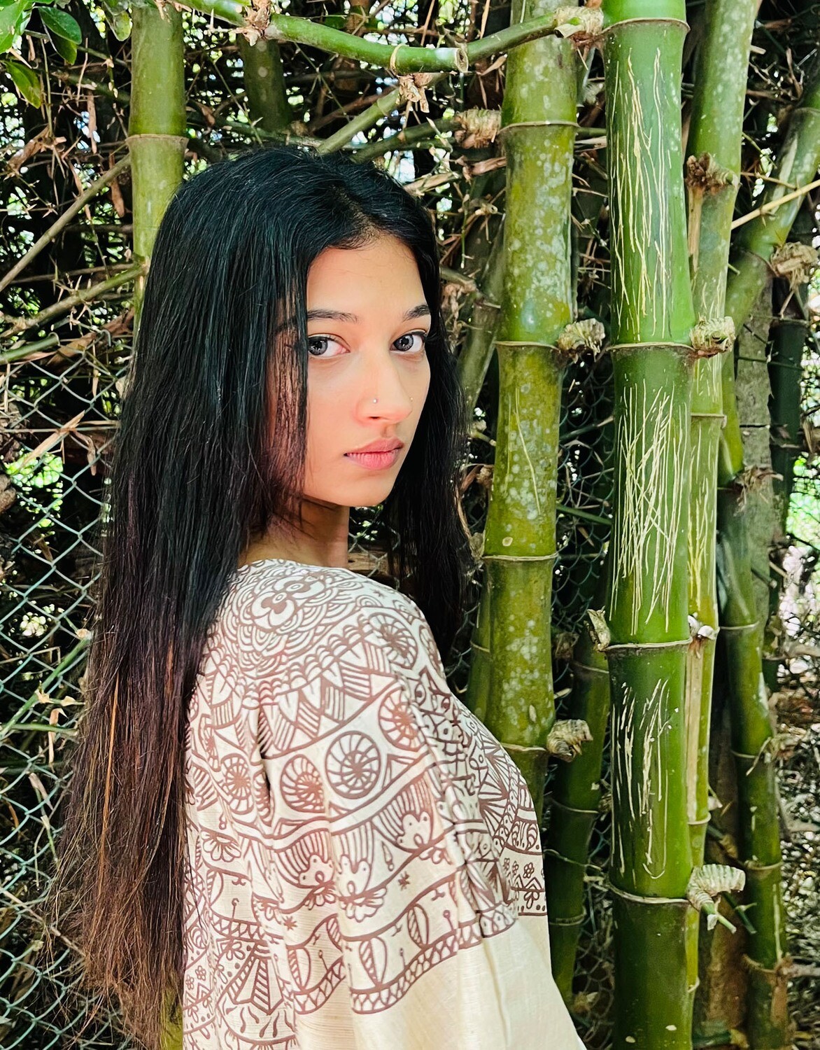 MANDALA KAFTAN NATURAL