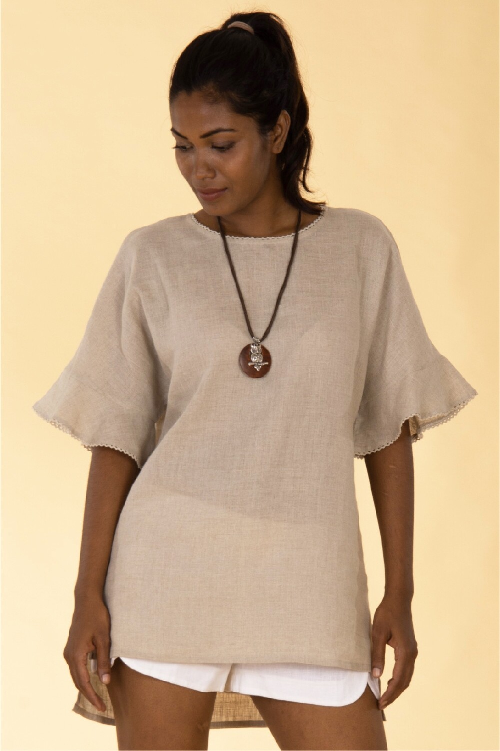 FRILL SLEEVE BLOUSE