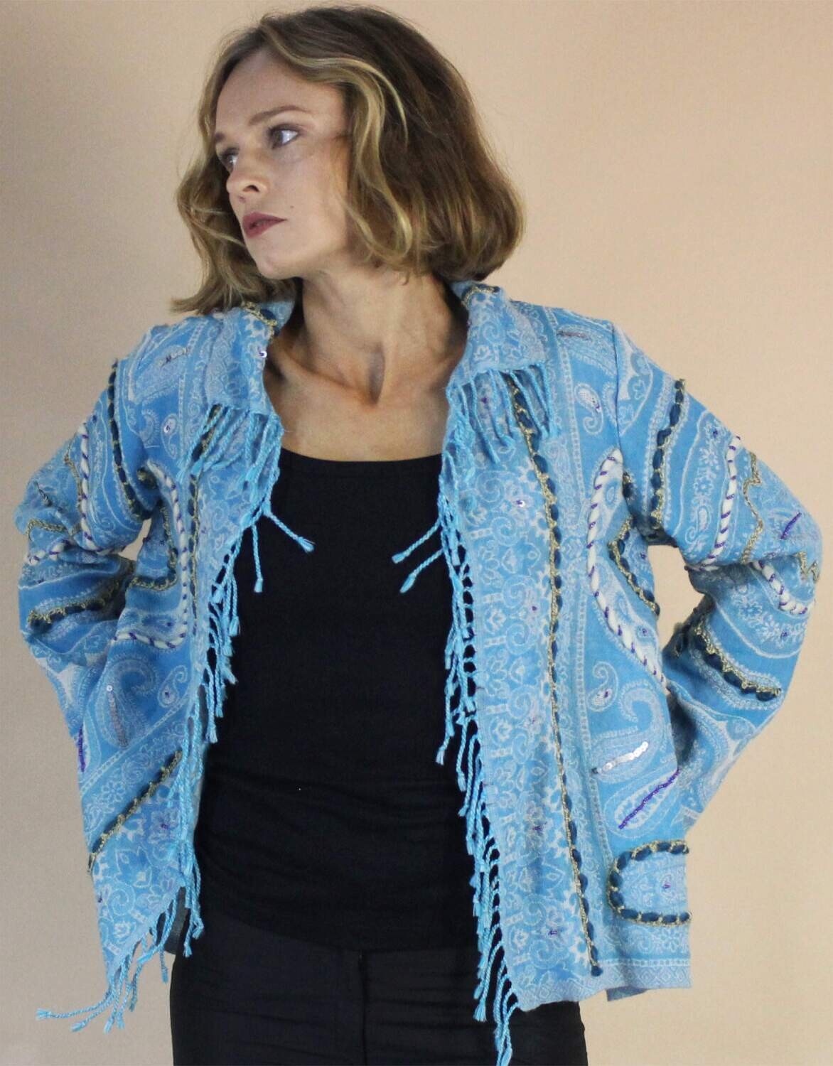 ALICE JACKET TURQUOISE