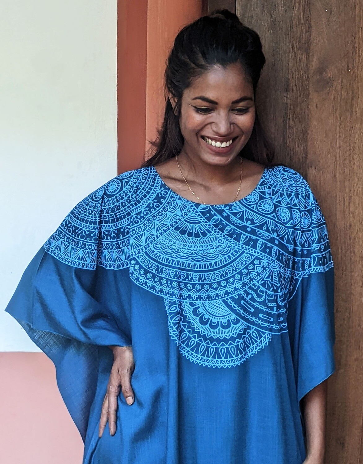 MANDALA KAFTAN BLUE