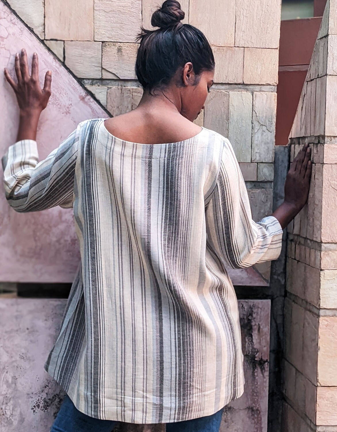 CASUAL BLOUSE WITH SLEEVE (LC)