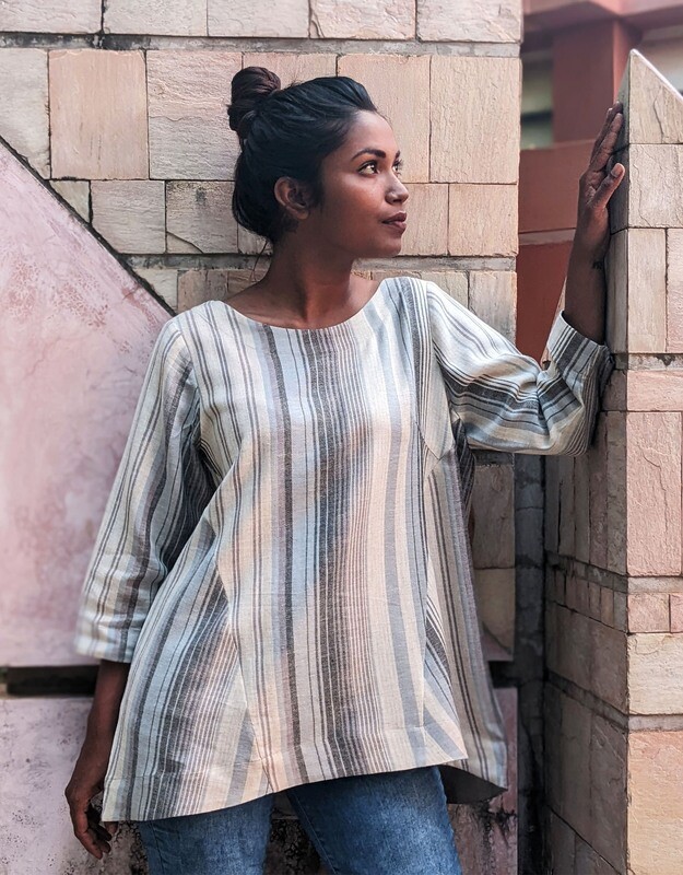 CASUAL BLOUSE WITH SLEEVE (LC)