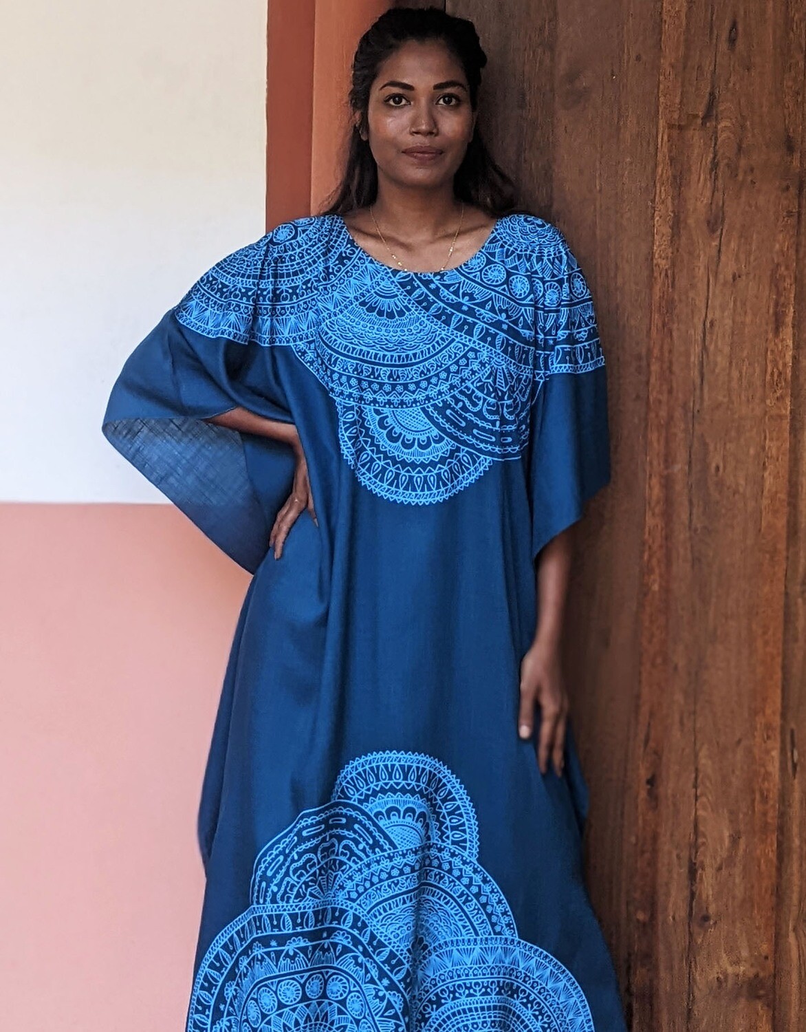 MANDALA KAFTAN BLUE