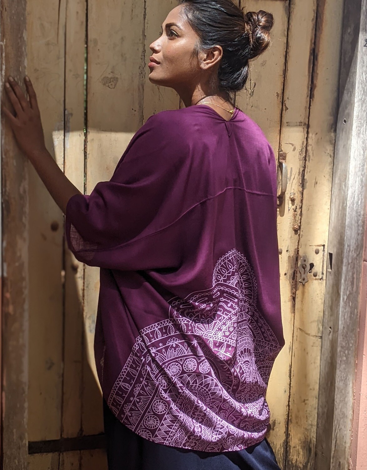 MANDALA SHORT PONCHO