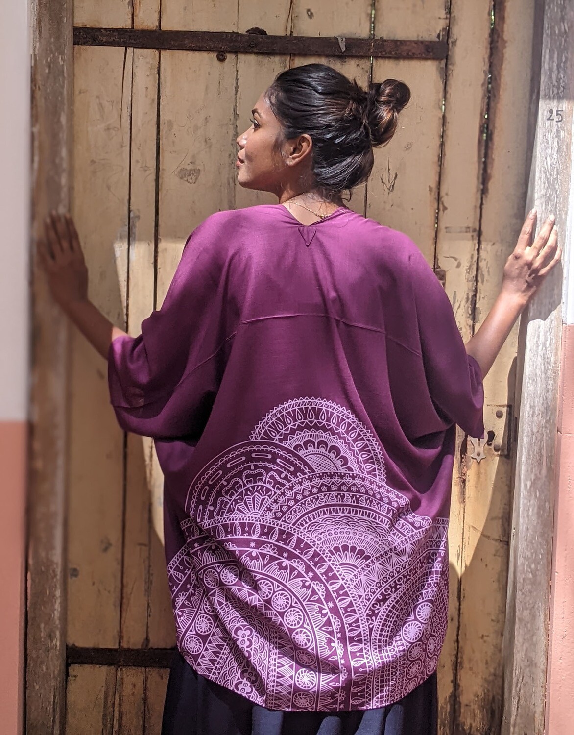 MANDALA SHORT PONCHO