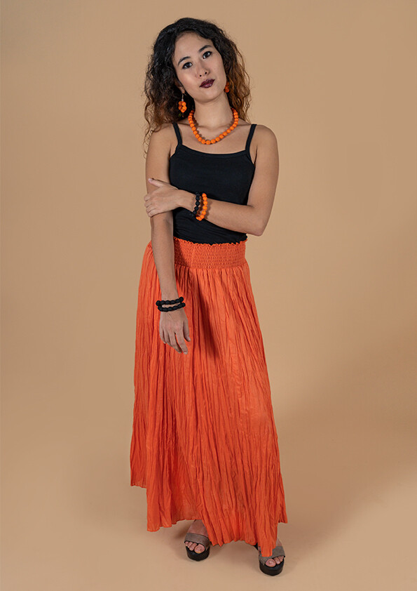 LOTUS WRINKLED SKIRT