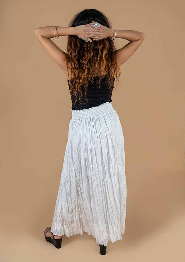 LOTUS WRINKLED SKIRT