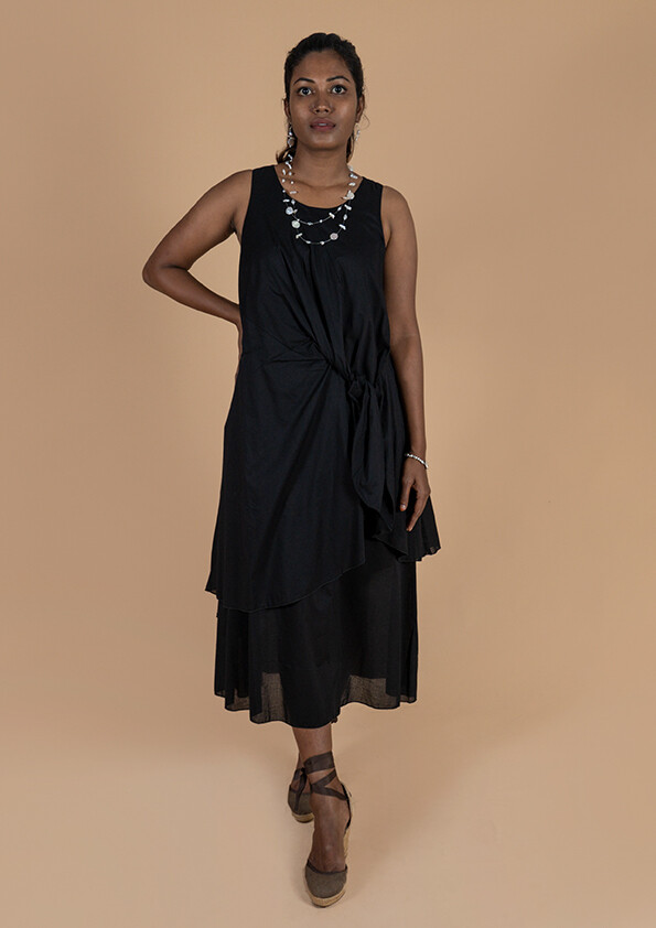 NERINE FRONT KNOT DRESS