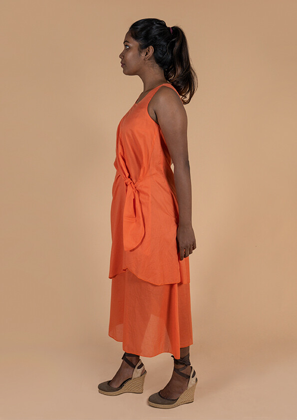 NERINE FRONT KNOT DRESS