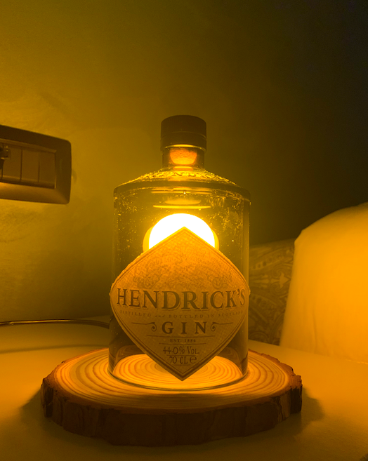 Lampada paralume Hendrick's (incisione personalizzata)