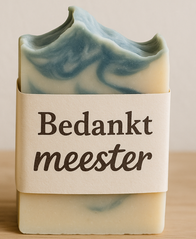 Label Bedankt Meester