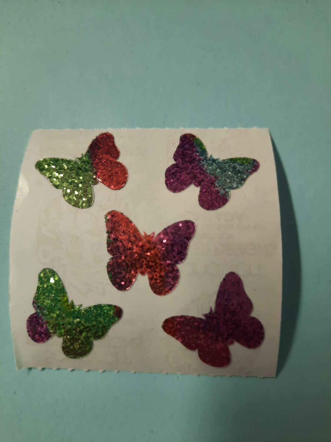 Sandylion Sticker Abriss, 80er/ 90er Jahre Spielzeug/ Rarität micro glitzer Schmetterlinge
