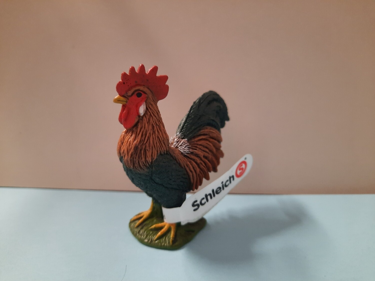 Schleich Farm World Hahn mit Fahne (135 )