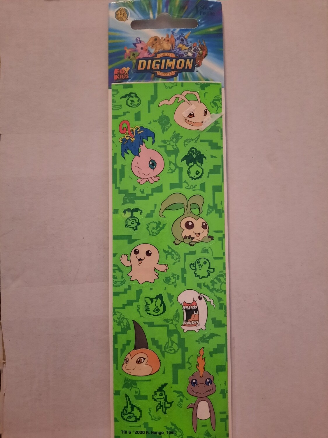 Sandylion Sticker Abriss Digimon, 90er Jahre Spielzeug OVP