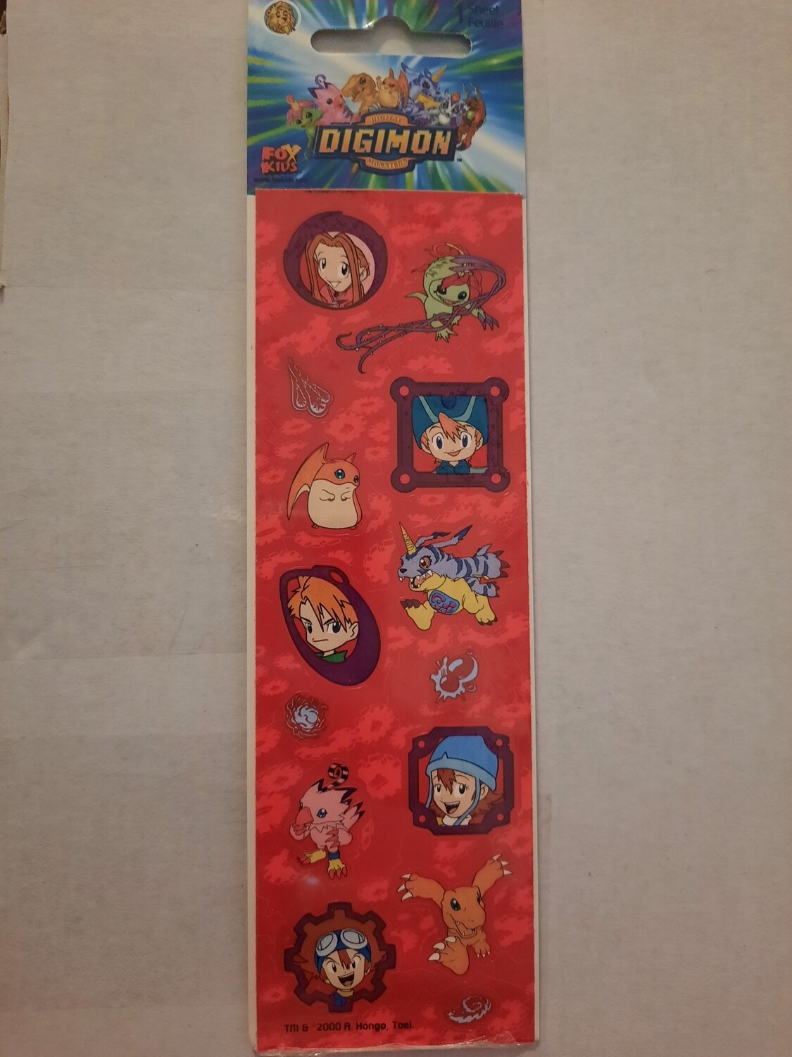 Sandylion Sticker Abriss Digimon, 90er Jahre Spielzeug OVP