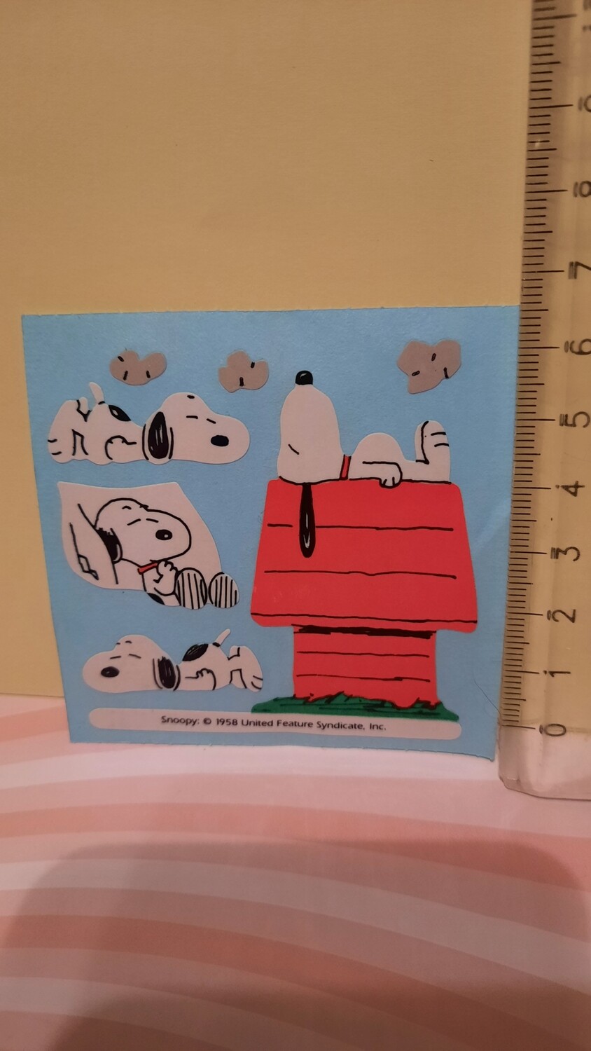 Sticker/ Papier Abriss ( Big/ Maxi ) 80er/ 90er Jahre Spielzeug, Snoopy 