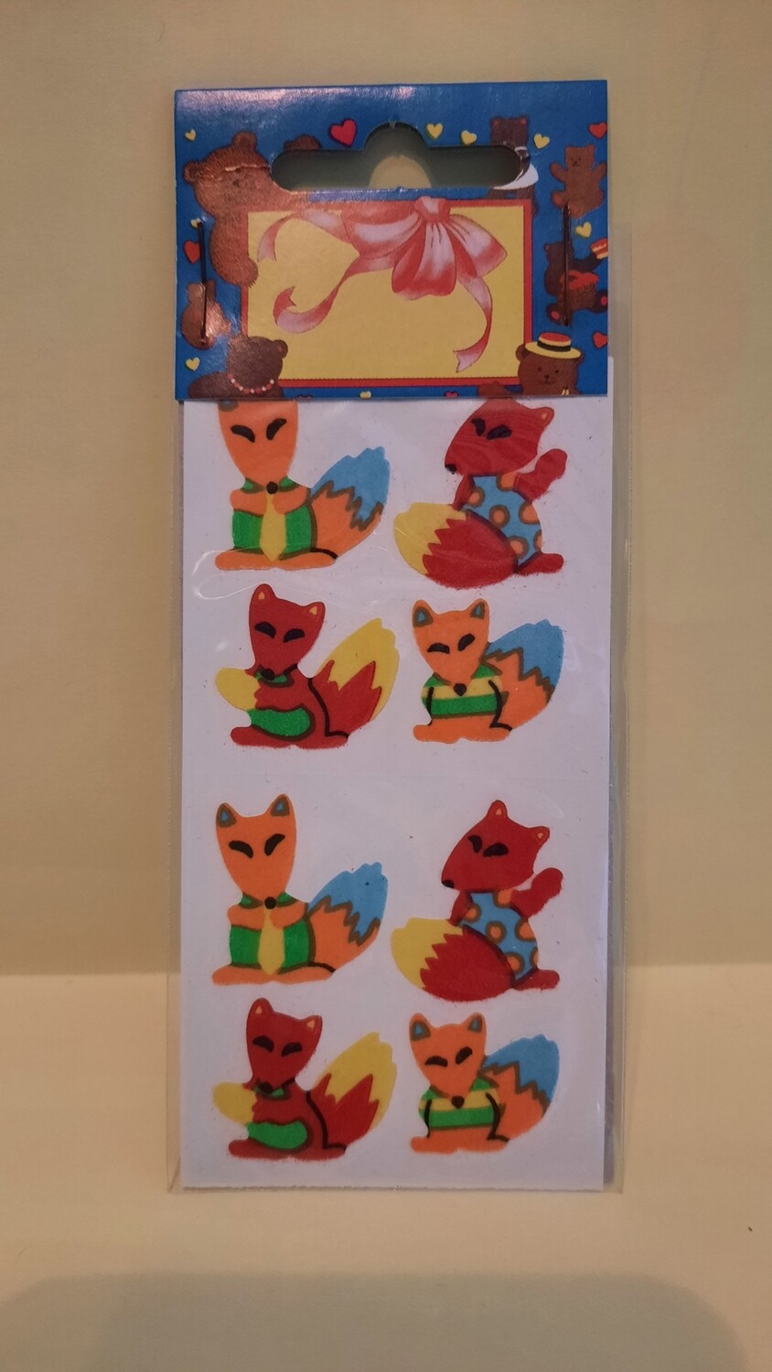 Sticker/ Stoff Abriss, 80er/ 90er Jahre Spielzeug, neu, OVP mit 2 Sticker Abrisse 
