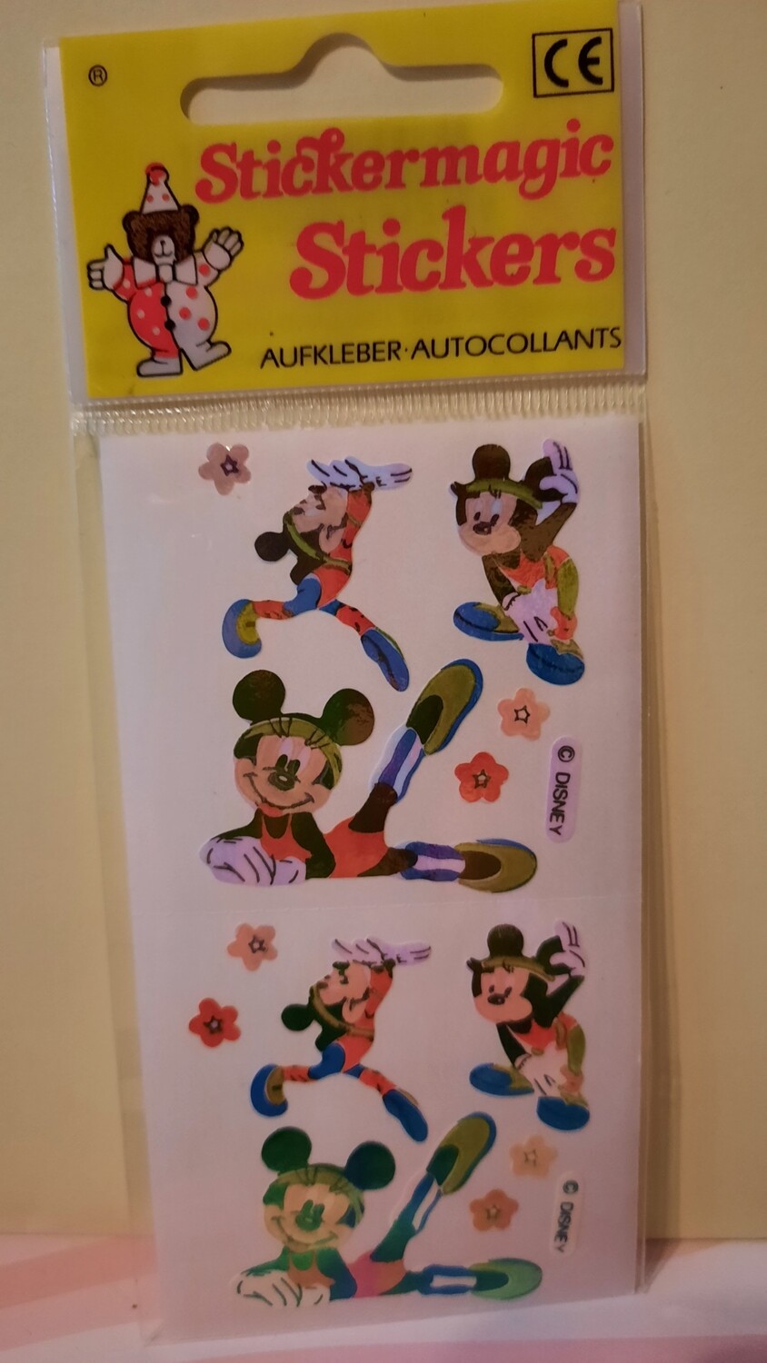 Sticker/ Pearlie Abriss, 80er/ 90er Jahre Motiv, Spielzeug, neu, OVP mit 2 Sticker Abrisse Walt Disney 