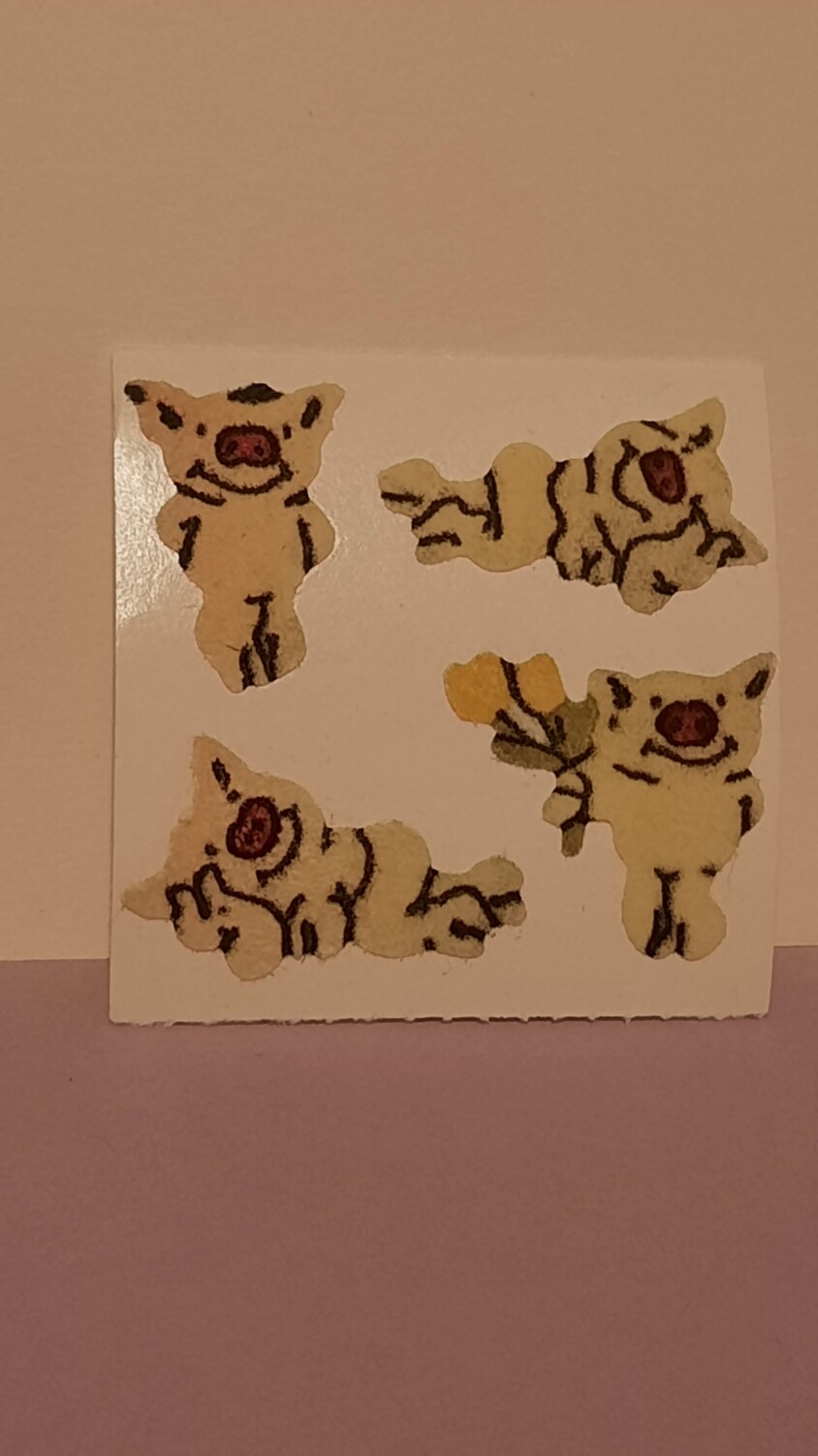 Sticker/ Stoff Abriss, 80er/ 90er Jahre Spielzeug
