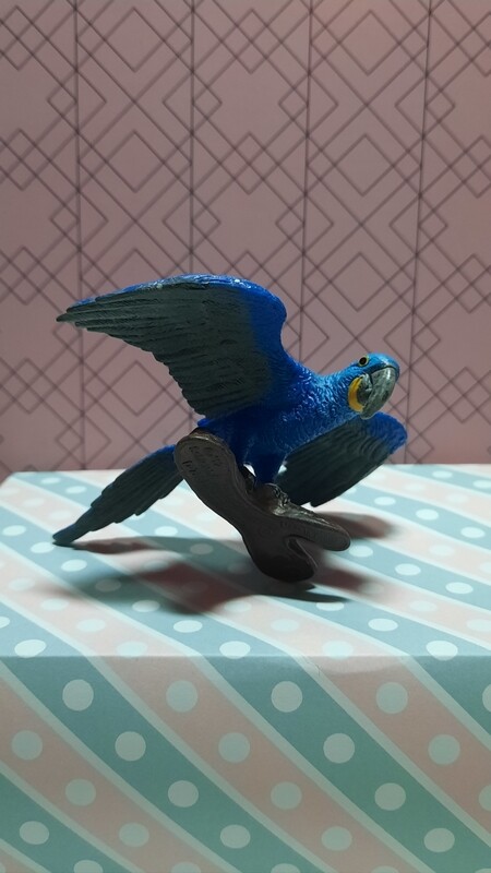 Schleich Wild Life/ Papagei in blau ( Hyazinth Ara ) (194)