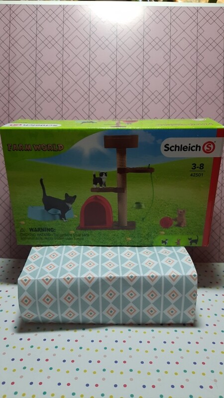Schleich Farm World Katzen Set mit Kratzbaum 42501, Neu mit OVP