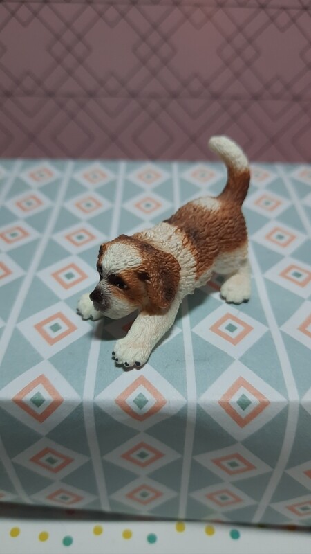 Schleich Farm World Hund Welpe, Bernhardiner von 2014 (206)