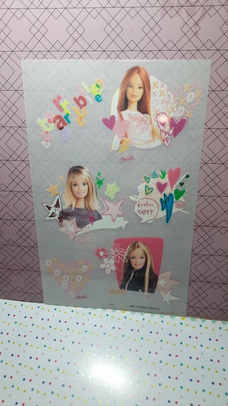 Barbie Bügelbild, allerdings von Ende 2000