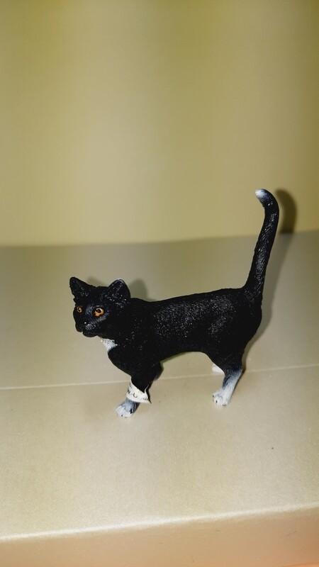 Schleich Farm World Katze, schwarz (714)