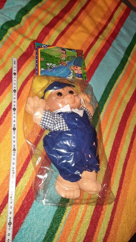 Troll/ Zaubertroll aus Plüsch aus den 90er Jahren Neu/ OVP