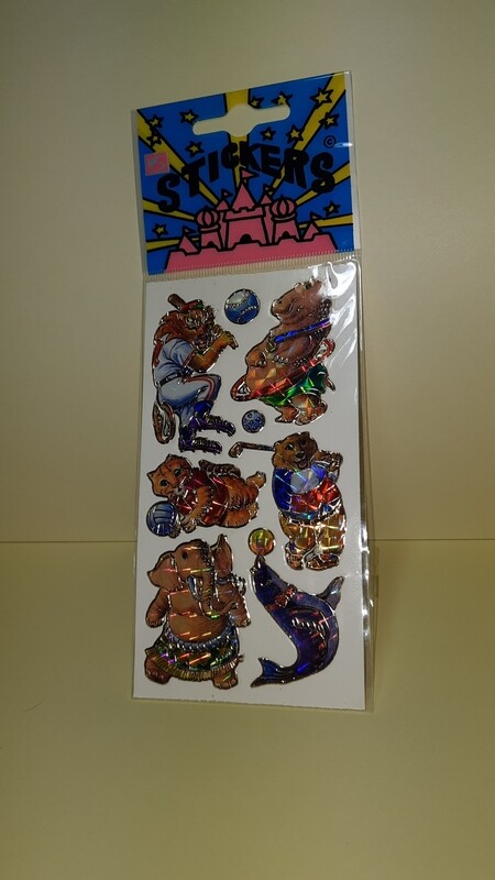 Maxi Prismatic Sticker Bogen, 90er Jahre 