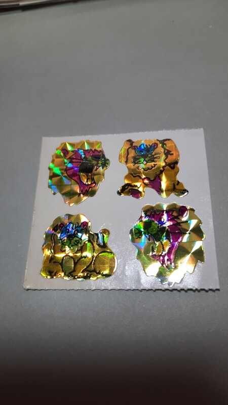 Sticker/ Prismatic Abriss original Bogen 