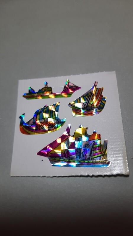 Sticker/ Prismatic Abriss original Bogen 