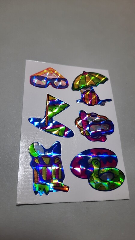 Sticker/ Prismatic Abriss original Bogen 