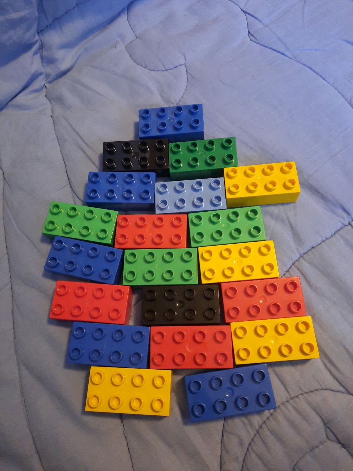 20x Lego Duplo Grundbausteine 2x4 ( 8er ) Steine