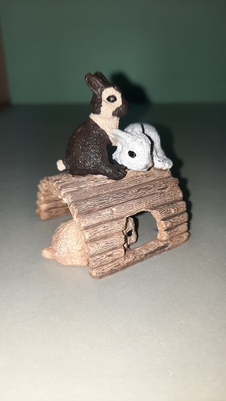 Schleich Farm World Zwergkaninchen Kinder von 2013 ( G14 )