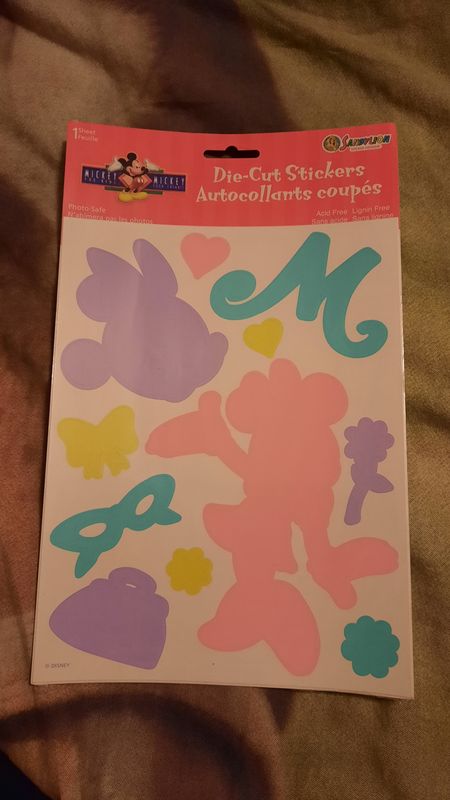 Sandylion Sticker Kromekote OVP/ sehr groß, Minnie Maus 