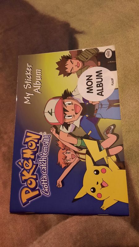 Stickeralbum/ Sticker Heft, neu, leer, Sandylion, Pokemon 