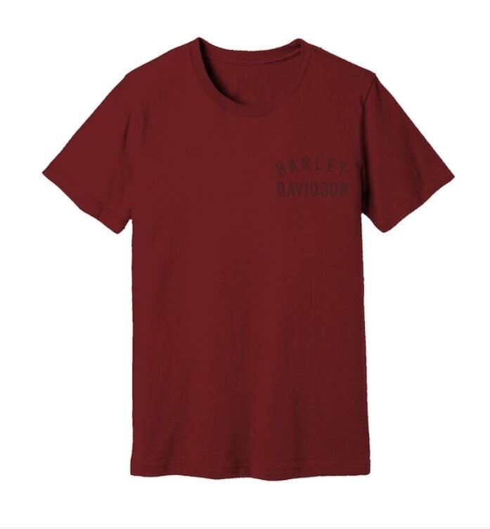 Harley-Davidson Herren Shirt "Staple Back Hit" Merlot Red