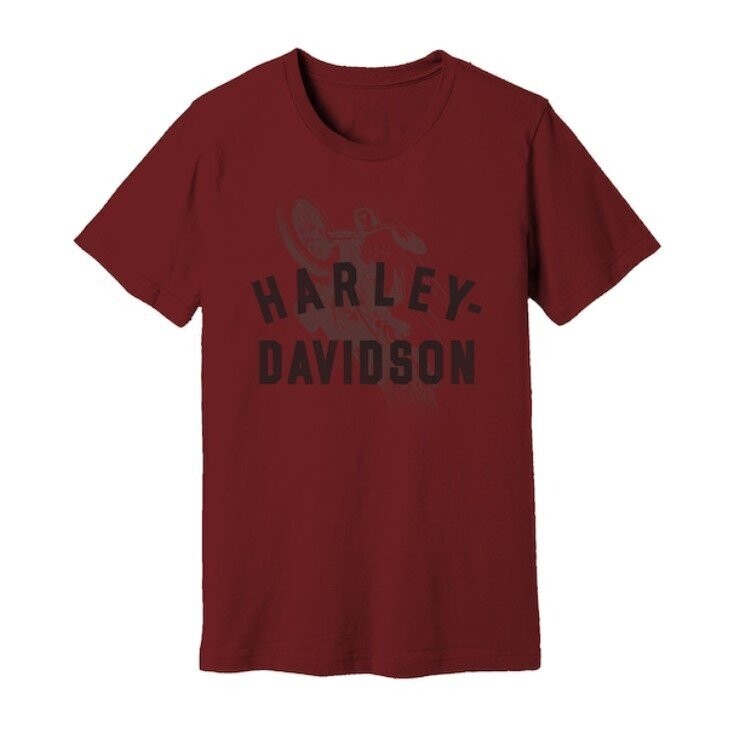 Harley-Davidson Herren Shirt "Enthusiast Biker" Merlot Red