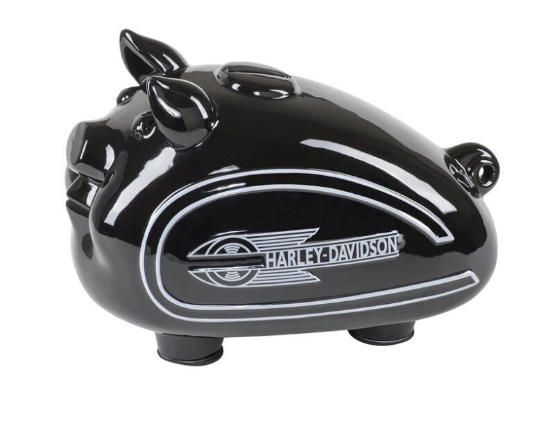 Harley-Davidson Sparschwein in Schwarz