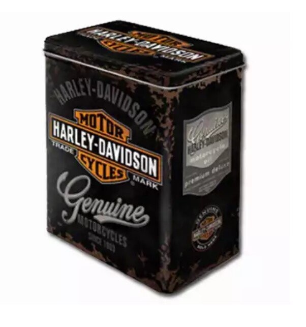 Harley-Davidson Vorratsdose mit "Trade Mark" Logo