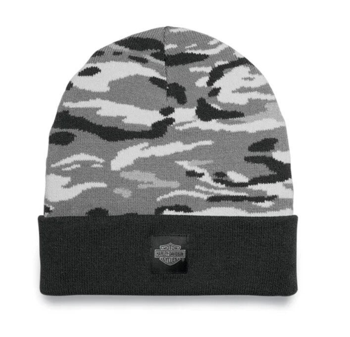 Harley-Davidson Herren Camo Forever Beanie Grey